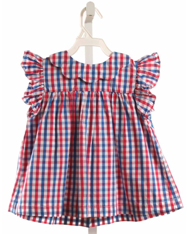 BELLA BLISS  MULTI-COLOR  GINGHAM  SLEEVELESS SHIRT