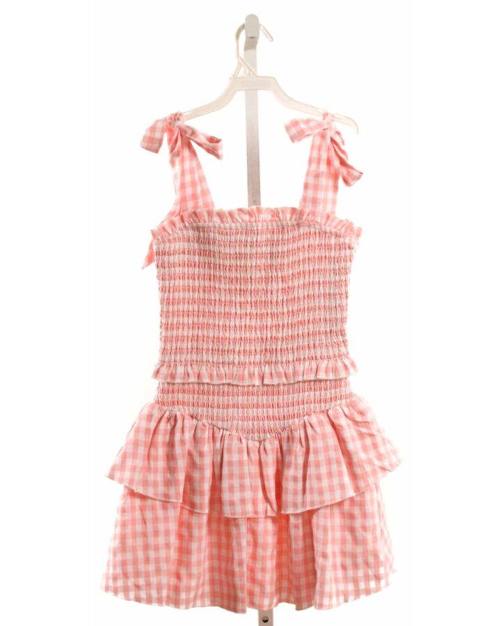 KATIEJNYC  PINK  GINGHAM SMOCKED DRESS