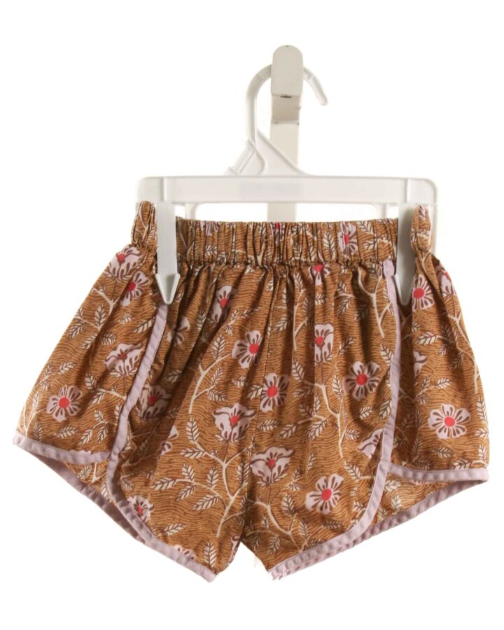 PINK CHICKEN  BROWN  FLORAL  SHORTS