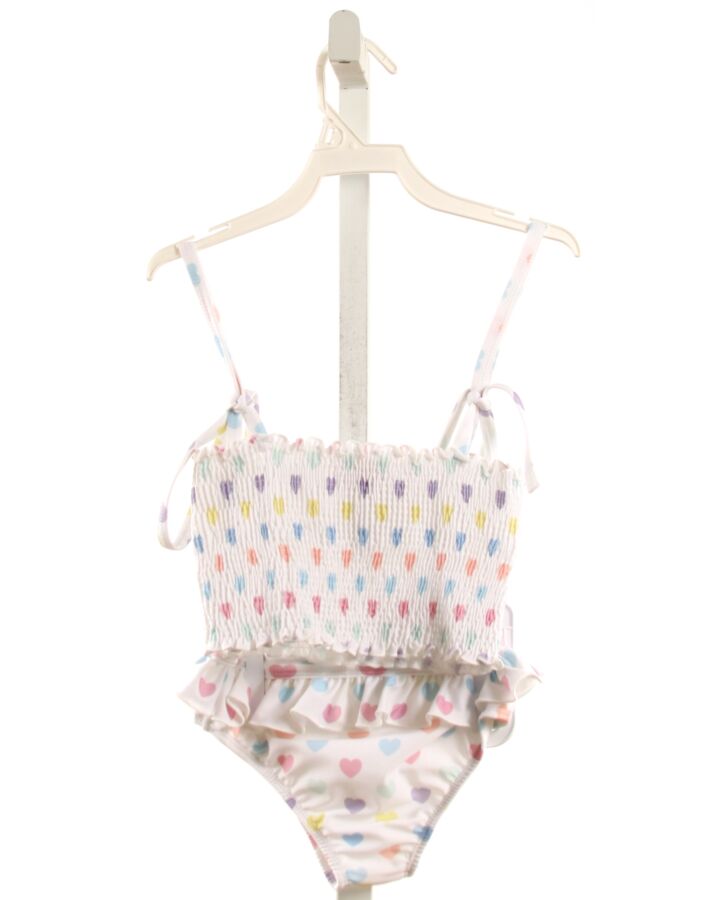 SAL & PIMENTA  WHITE   SMOCKED 2-PIECE SWIMSUIT