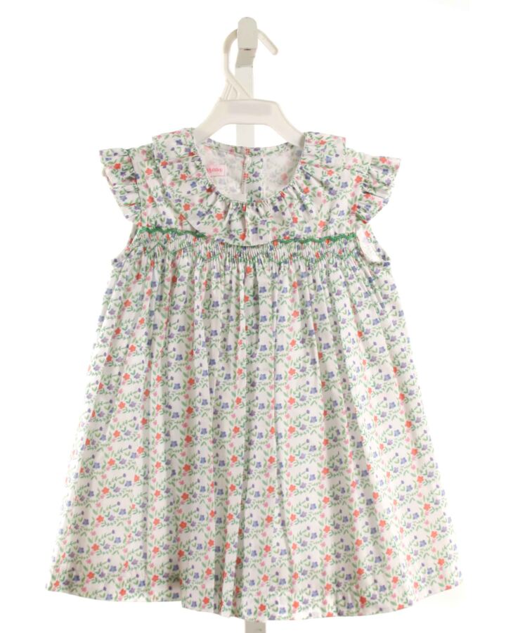 PEGGY GREEN  GREEN  FLORAL SMOCKED DRESS