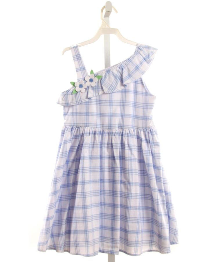 FLORENCE EISEMAN  BLUE  PLAID  DRESS