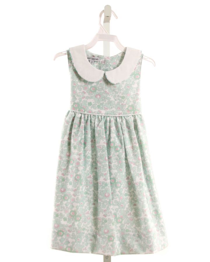 SWEET DREAMS  GREEN  FLORAL  DRESS