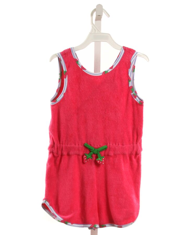 FLORENCE EISEMAN  HOT PINK TERRY CLOTH   ROMPER