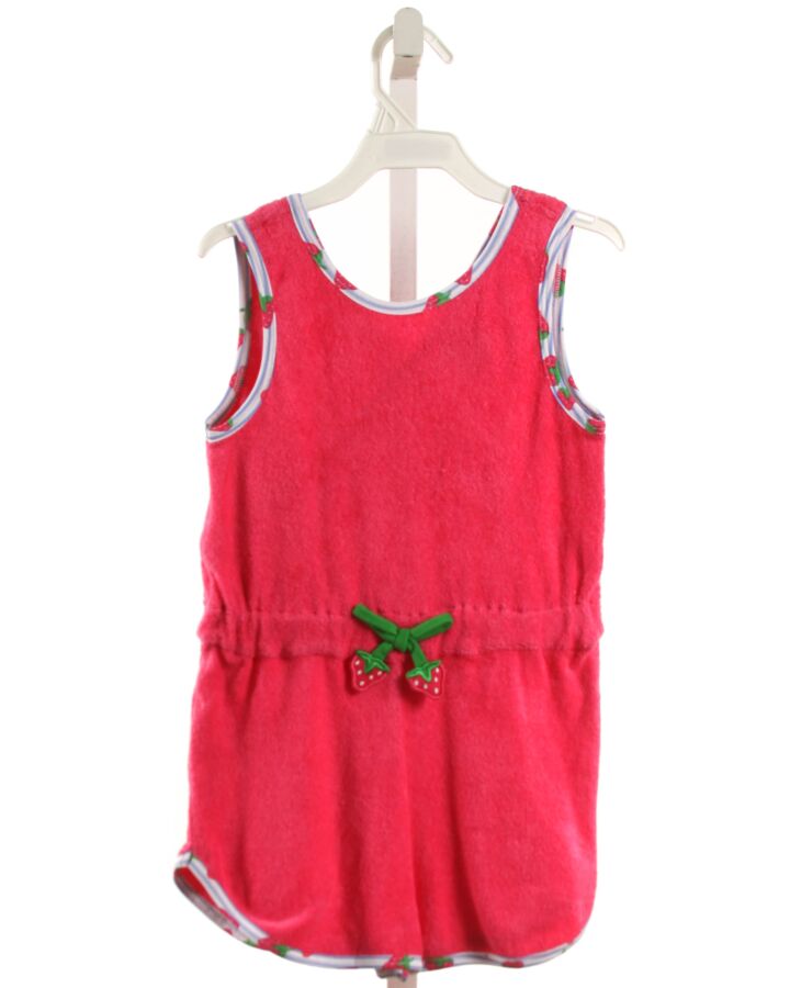 FLORENCE EISEMAN  HOT PINK TERRY CLOTH   ROMPER