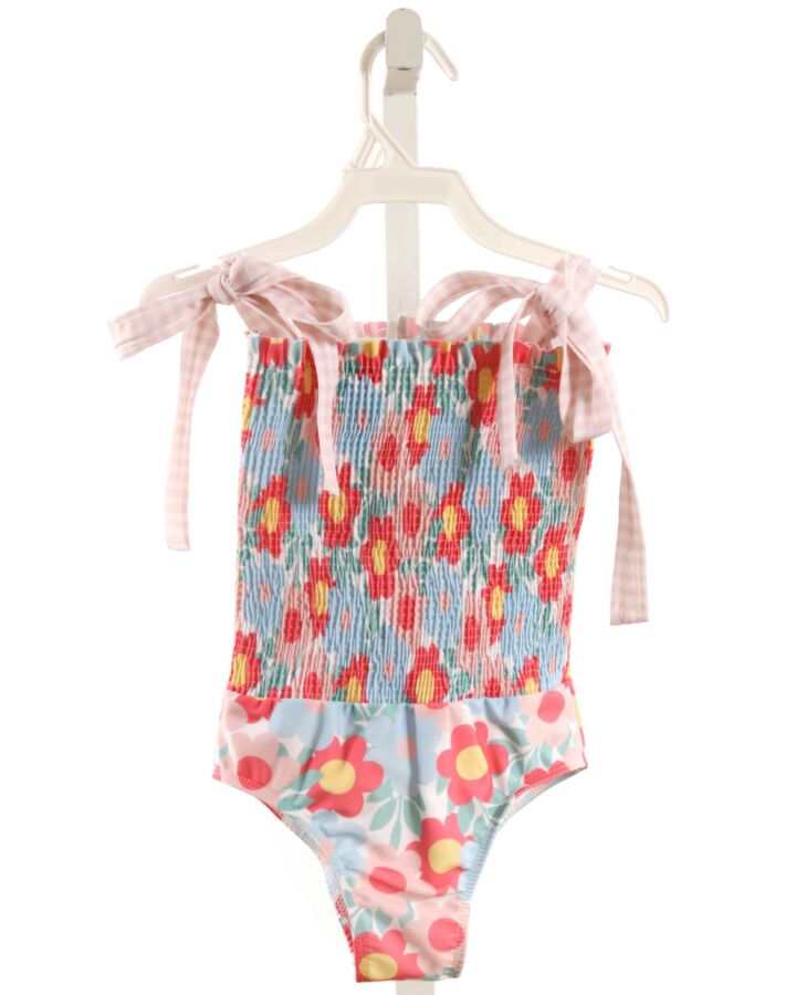 SAL & PIMENTA  BLUE  FLORAL  1-PIECE SWIMSUIT