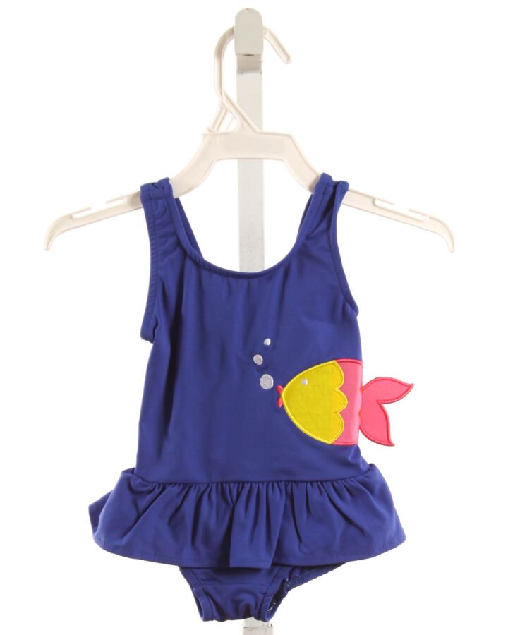 FLORENCE EISEMAN  BLUE    1-PIECE SWIMSUIT