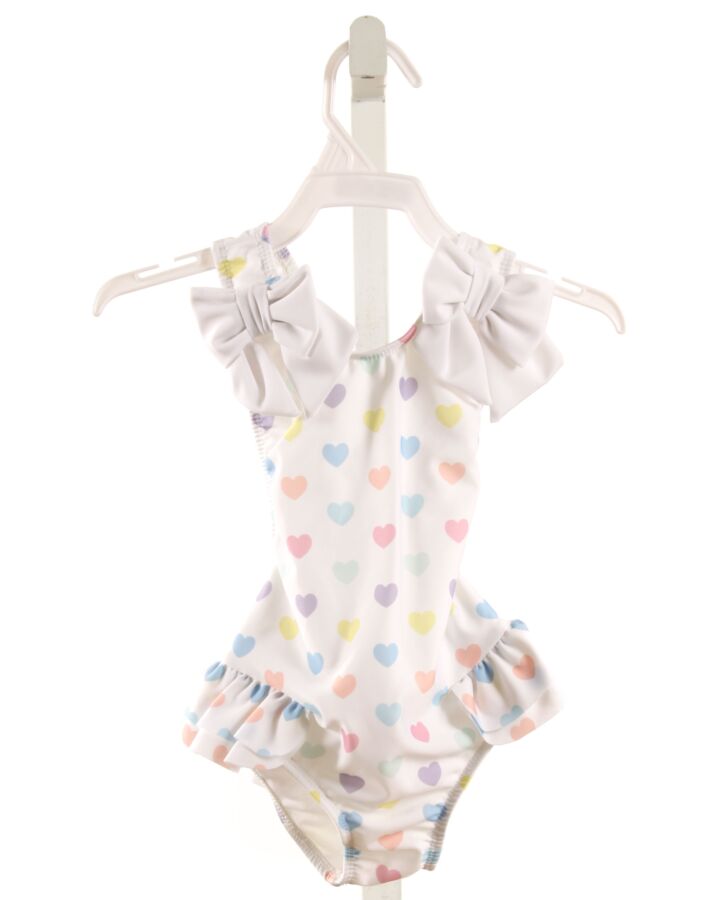 SAL & PIMENTA  WHITE   PRINTED DESIGN 1-PIECE SWIMSUIT