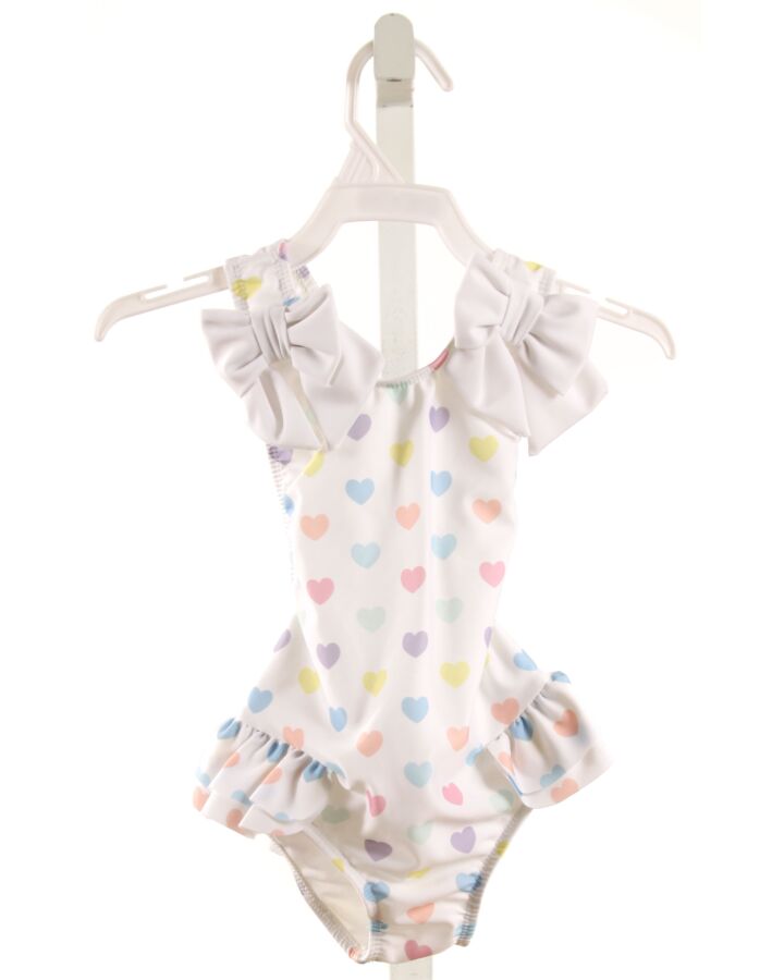 SAL & PIMENTA  WHITE   PRINTED DESIGN 1-PIECE SWIMSUIT