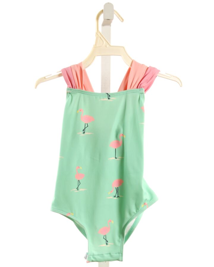 THE BEAUFORT BONNET COMPANY  GREEN   PRINTED DESIGN 1-PIECE SWIMSUIT