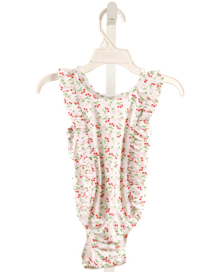 THE PROPER PEONY  WHITE   PRINTED DESIGN 1-PIECE SWIMSUIT