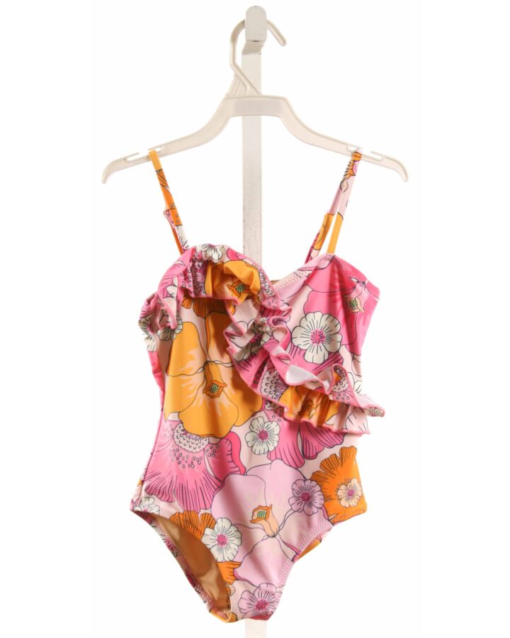 SHADE CRITTERS  PINK  FLORAL  1-PIECE SWIMSUIT