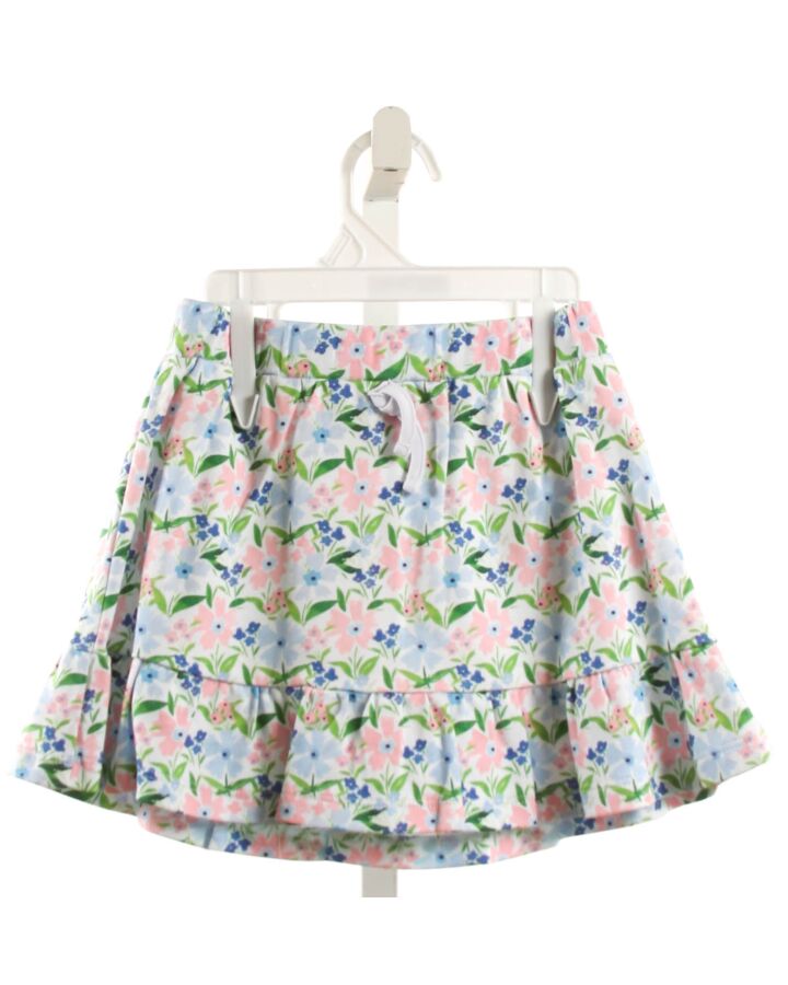 THE PROPER PEONY  LT BLUE  FLORAL  SKORT