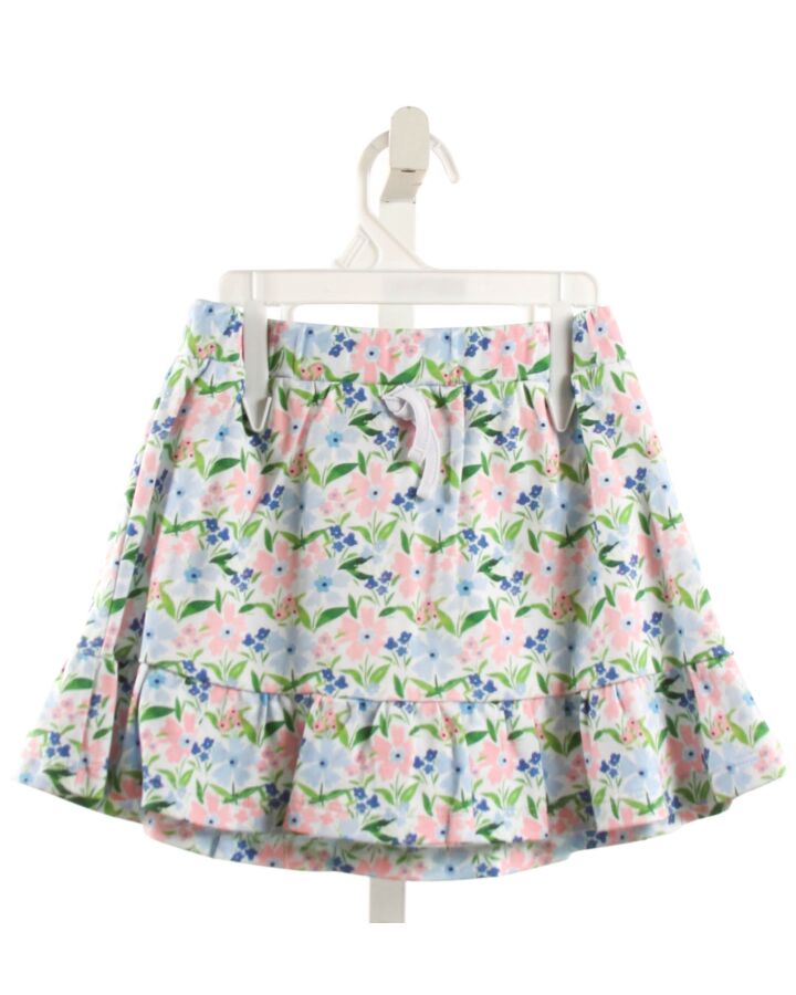 THE PROPER PEONY  LT BLUE  FLORAL  SKORT