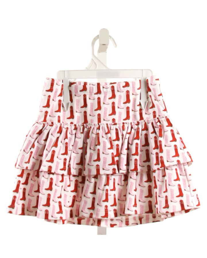 LILA + HAYES  RED  PRINT  SKORT