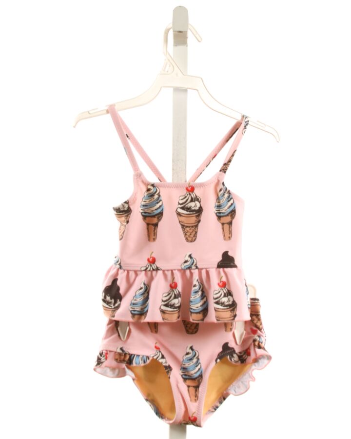 PINK CHICKEN  PINK  PRINT  2-PIECE SWIMSUIT