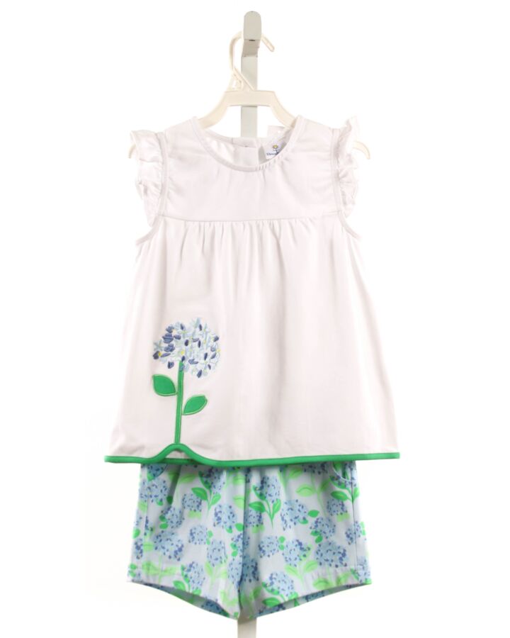 FLORENCE EISEMAN  WHITE  FLORAL APPLIQUED 2-PIECE OUTFIT