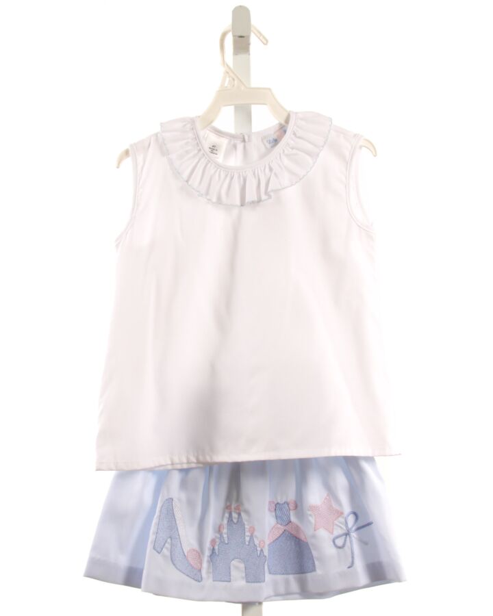 LULU BEBE  WHITE   APPLIQUED 2-PIECE OUTFIT