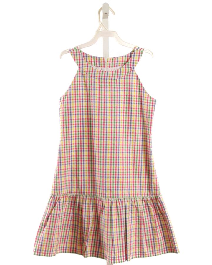 FLORENCE EISEMAN  MULTI-COLOR SEERSUCKER PLAID  DRESS