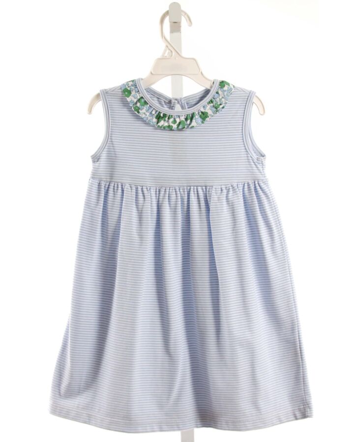 PEGGY GREEN  BLUE  STRIPED  KNIT DRESS