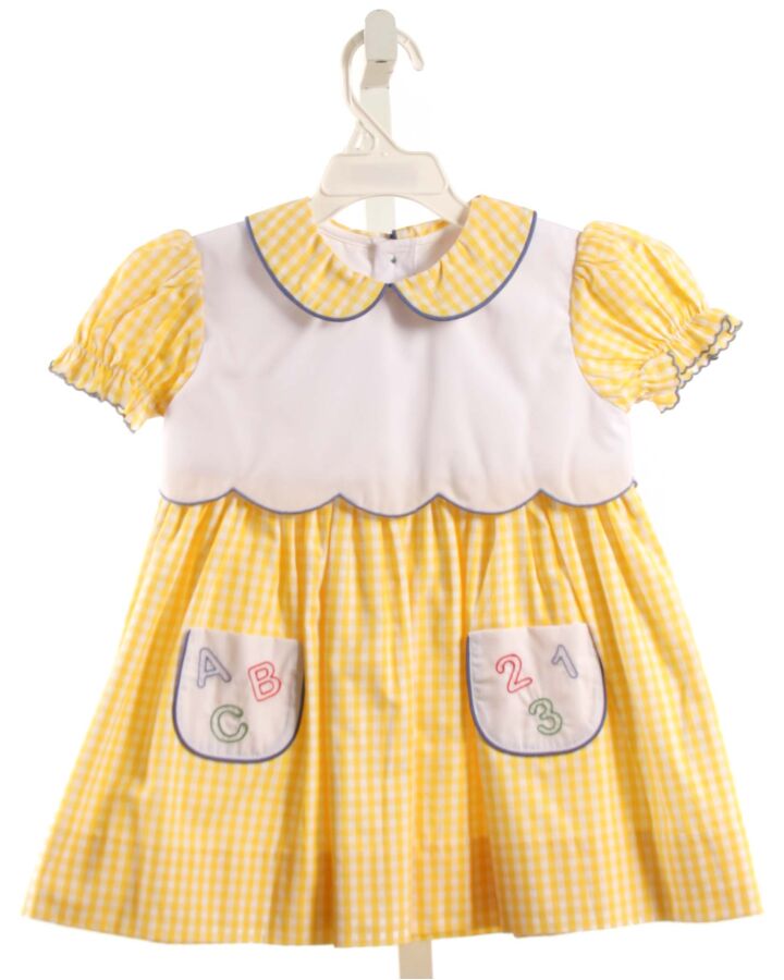 THE PROPER PEONY  YELLOW  GINGHAM  DRESS