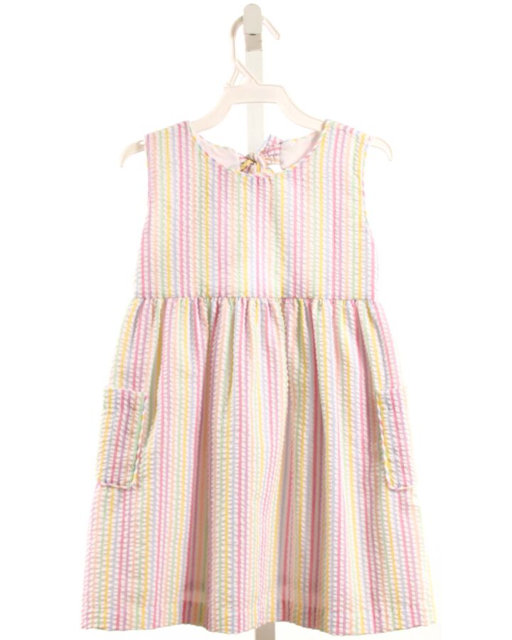 JAMES & LOTTIE  MULTI-COLOR SEERSUCKER STRIPED  DRESS