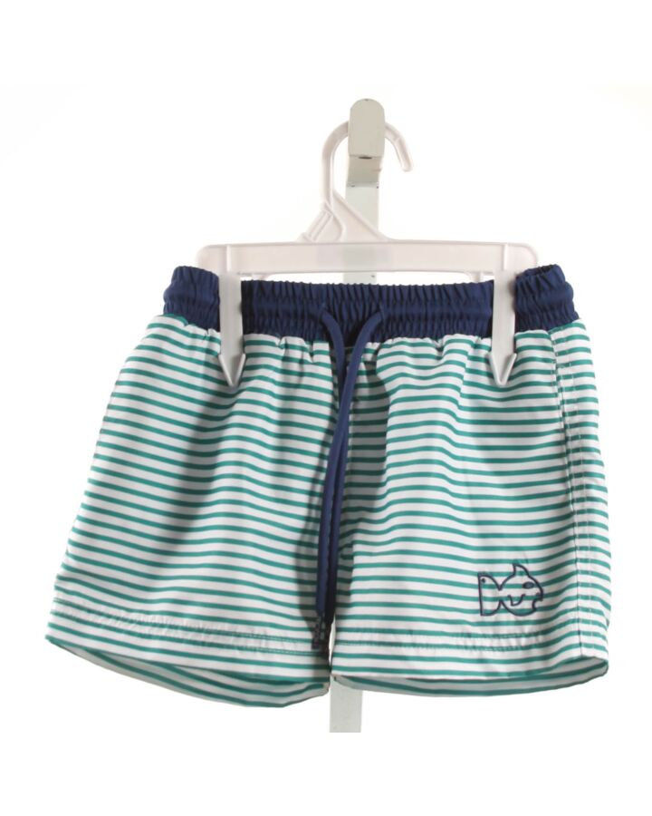 PRODOH  GREEN  STRIPED  SWIM TRUNKS