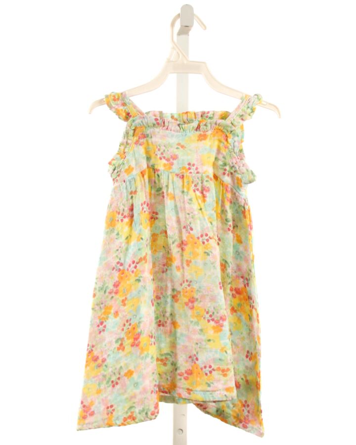 ANGEL DEAR  YELLOW  FLORAL  KNIT DRESS