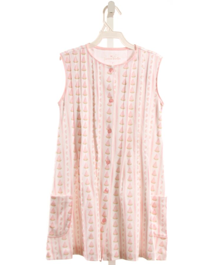 JAMES & LOTTIE  PINK   PRINTED DESIGN KNIT DRESS