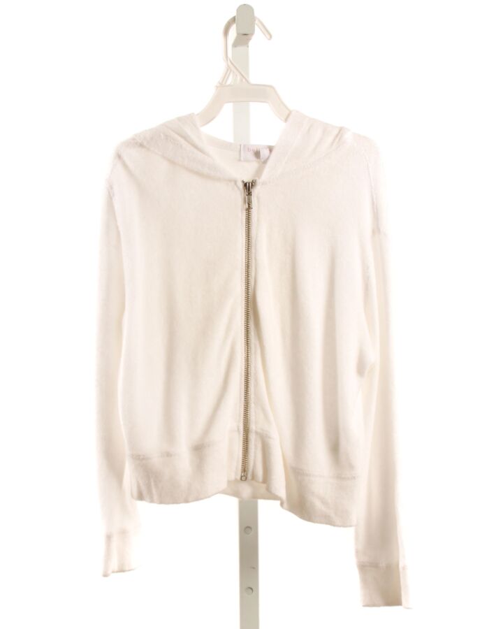 BELLA DAHL  WHITE TERRY CLOTH   CARDIGAN