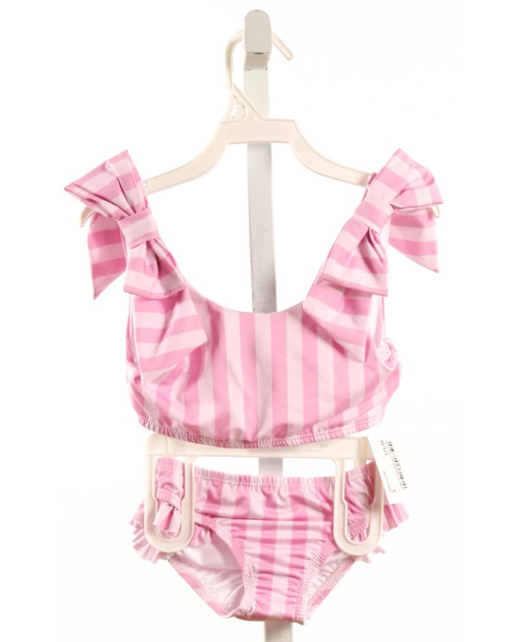 JAMES & LOTTIE  PINK  STRIPED  2-PIECE SWIMSUIT