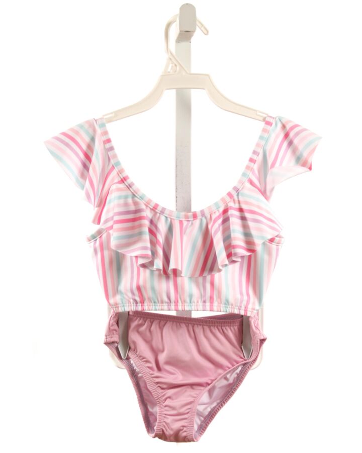 JAMES & LOTTIE  PINK  STRIPED  2-PIECE SWIMSUIT