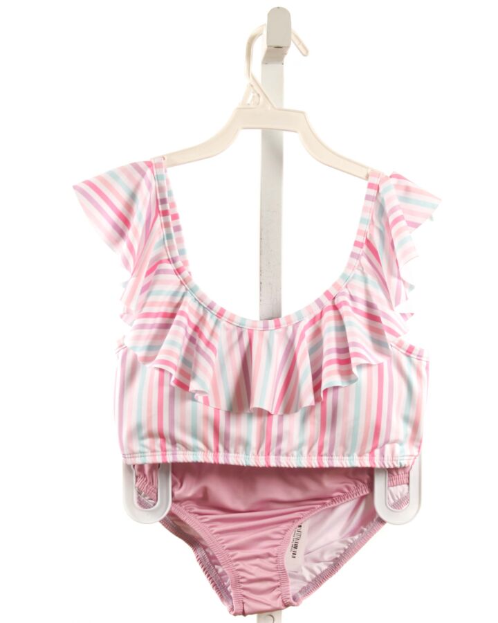 JAMES & LOTTIE  PINK  STRIPED  2-PIECE SWIMSUIT