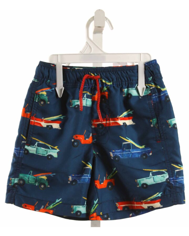 HATLEY  BLUE   PRINTED DESIGN SWIM TRUNKS