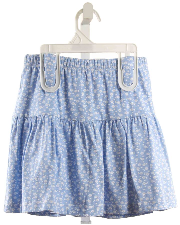 BISBY BY LITTLE ENGLISH  BLUE  FLORAL PRINTED DESIGN SKORT