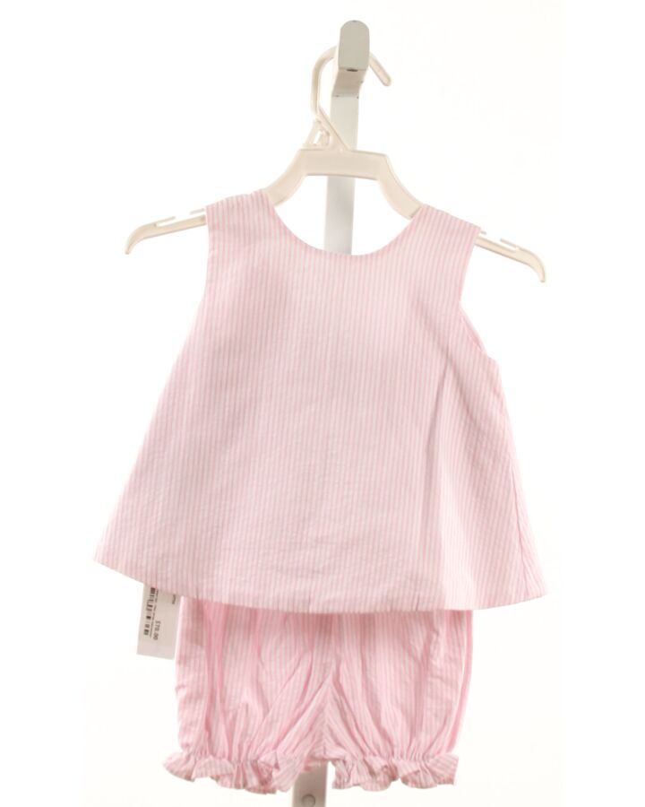 JAMES & LOTTIE  LT PINK SEERSUCKER STRIPED  2-PIECE OUTFIT