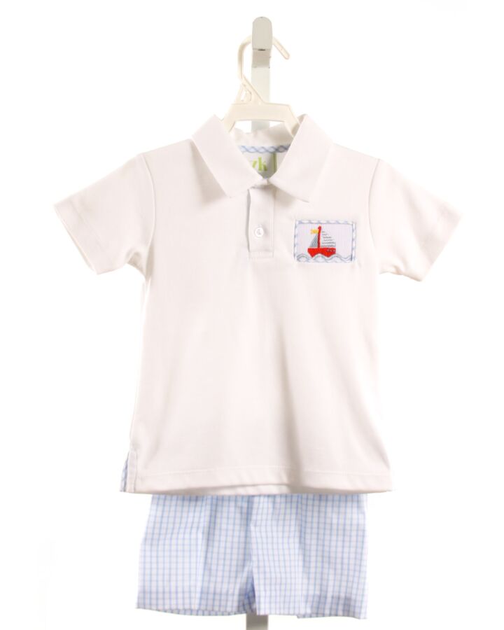 ZUCCINI  WHITE   SMOCKED 2-PIECE OUTFIT