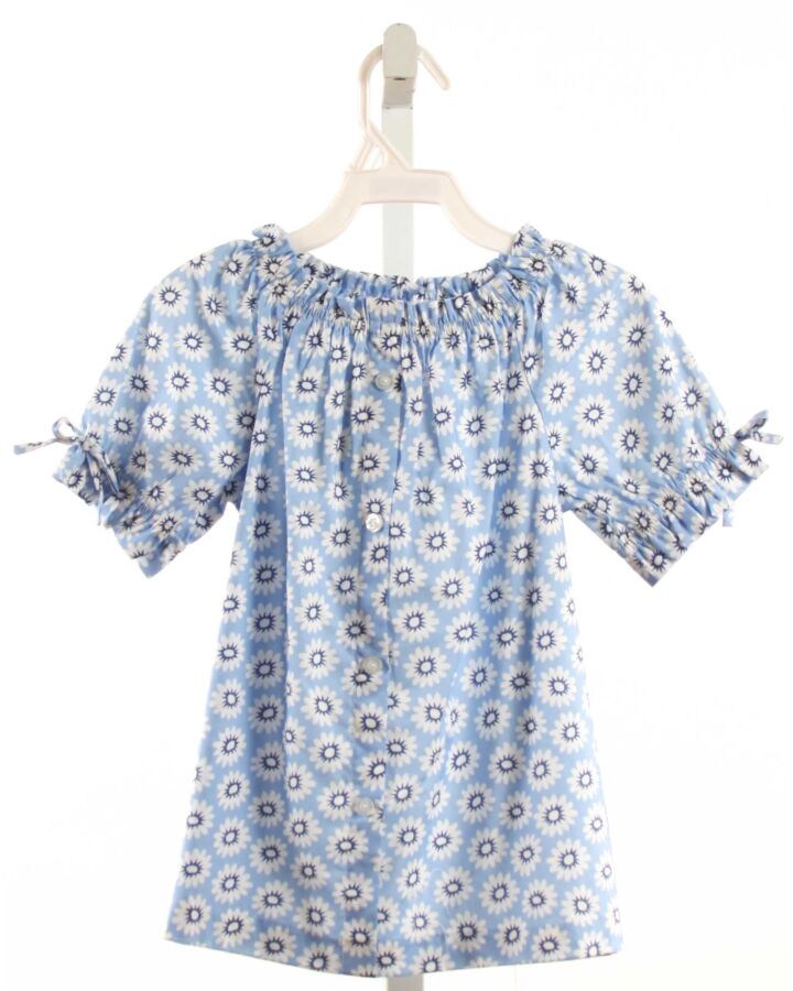 BISBY BY LITTLE ENGLISH  LT BLUE  FLORAL  SHIRT-SS