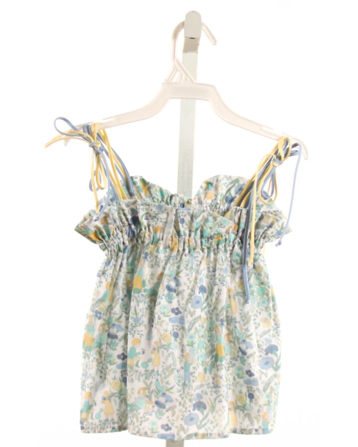 BELLA BLISS  LT BLUE  FLORAL  SLEEVELESS SHIRT