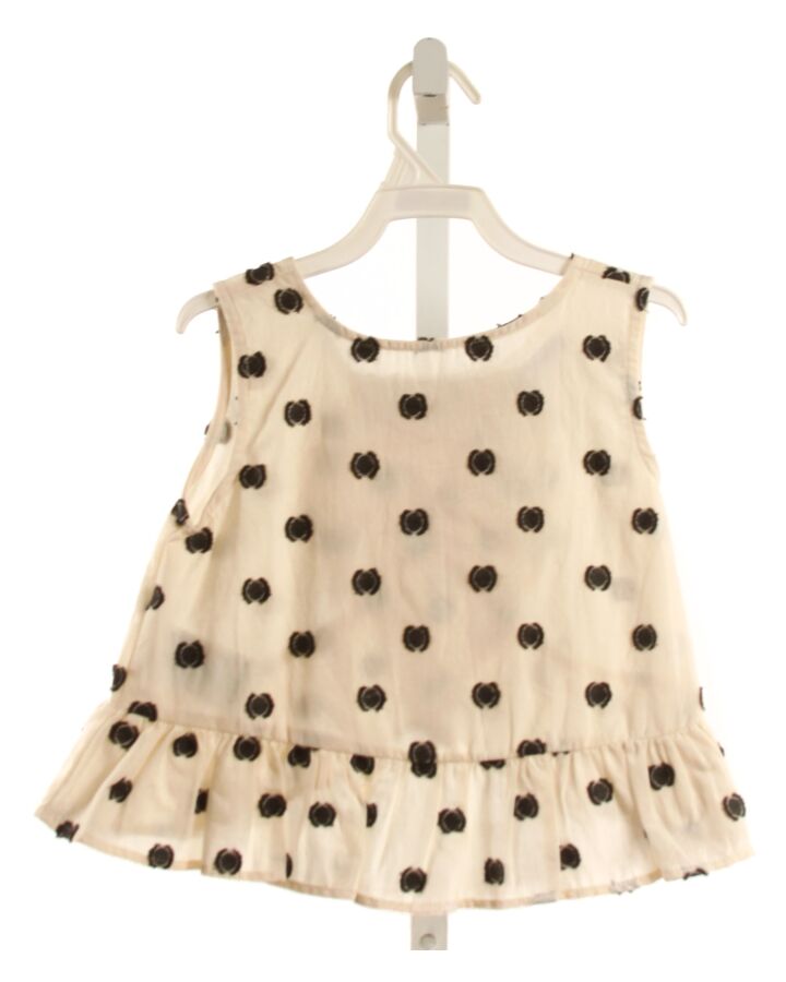 MAYORAL  BLACK  POLKA DOT  SLEEVELESS SHIRT