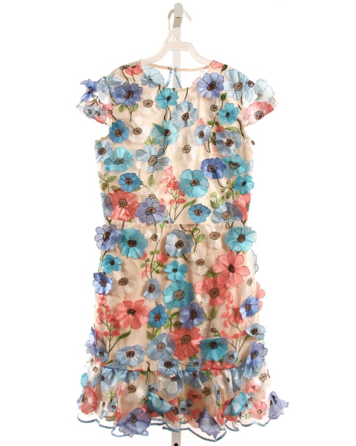 MARLO  MULTI-COLOR TULLE FLORAL  PARTY DRESS