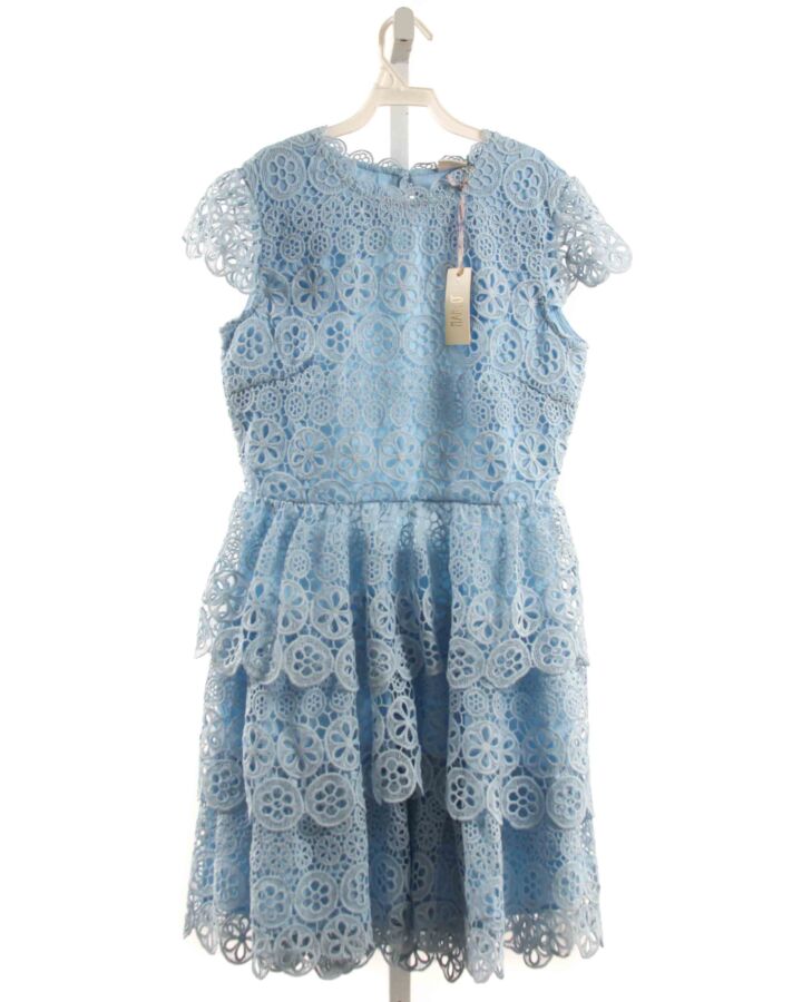 MARLO  LT BLUE EYELET   DRESS