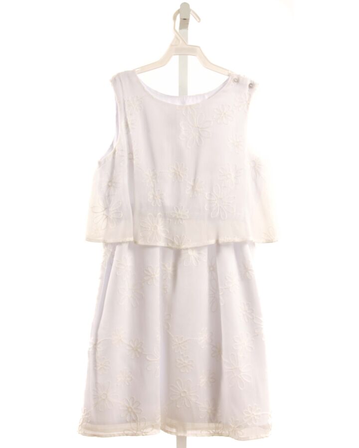 MAGGIE BREEN  WHITE   EMBROIDERED DRESS