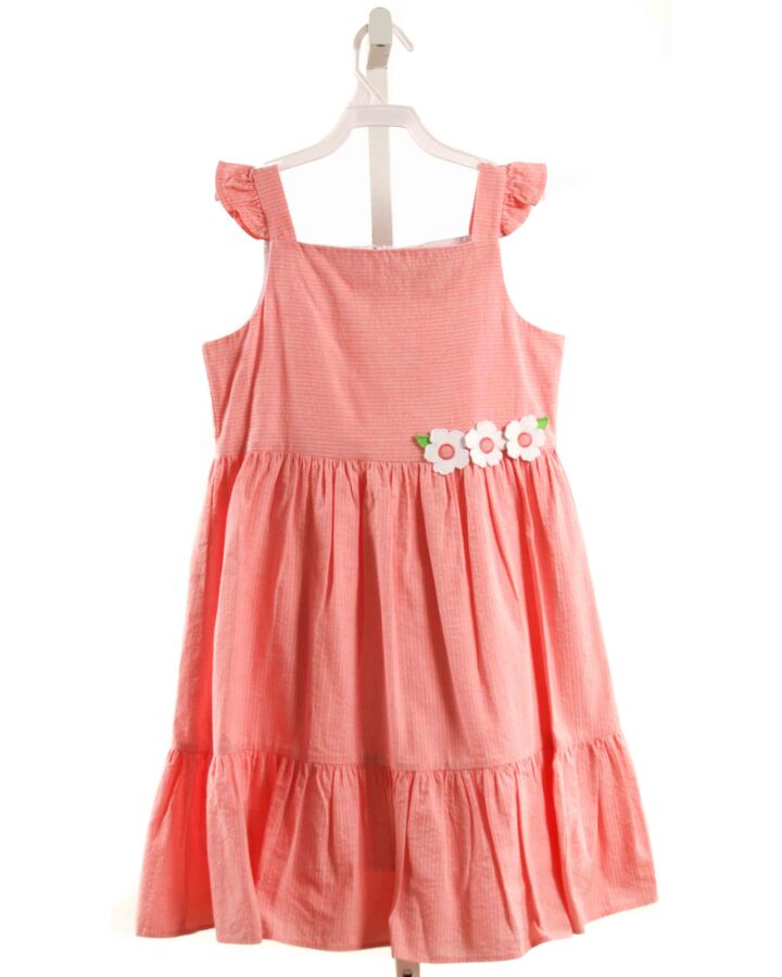 FLORENCE EISEMAN  HOT PINK  FLORAL APPLIQUED DRESS