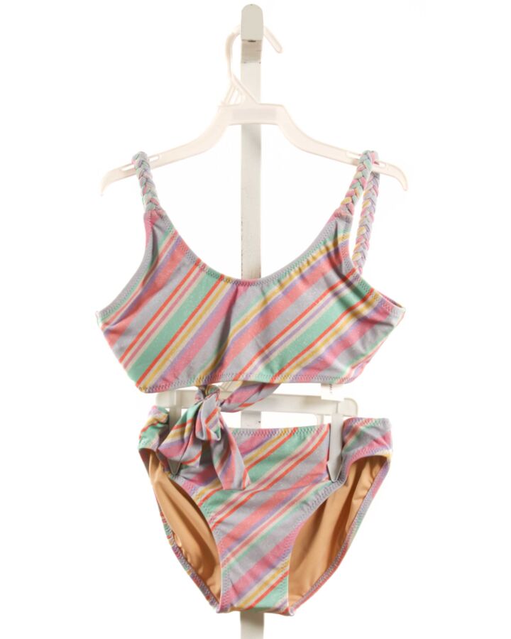SHADE CRITTERS  MULTI-COLOR  STRIPED  2-PIECE SWIMSUIT
