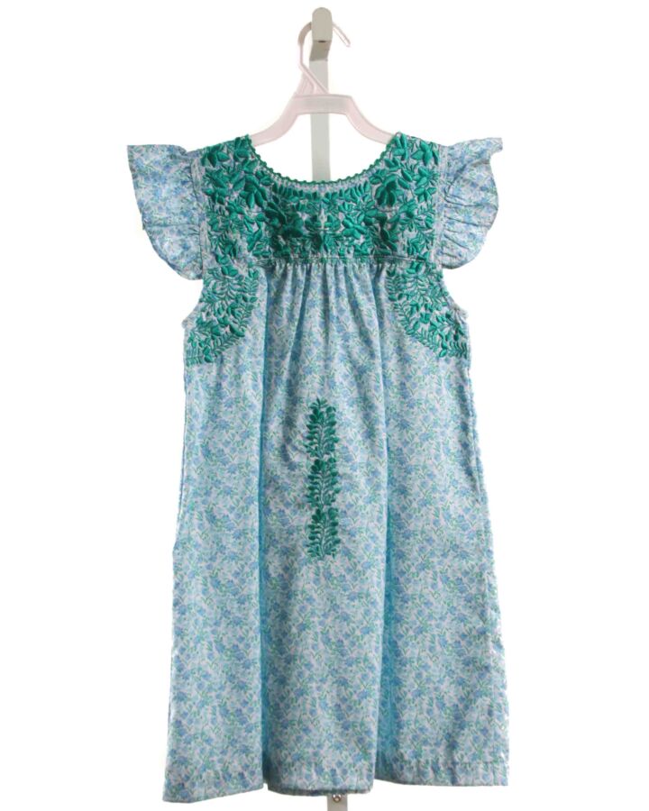 SIX HONEYBEES  LT BLUE  FLORAL EMBROIDERED DRESS