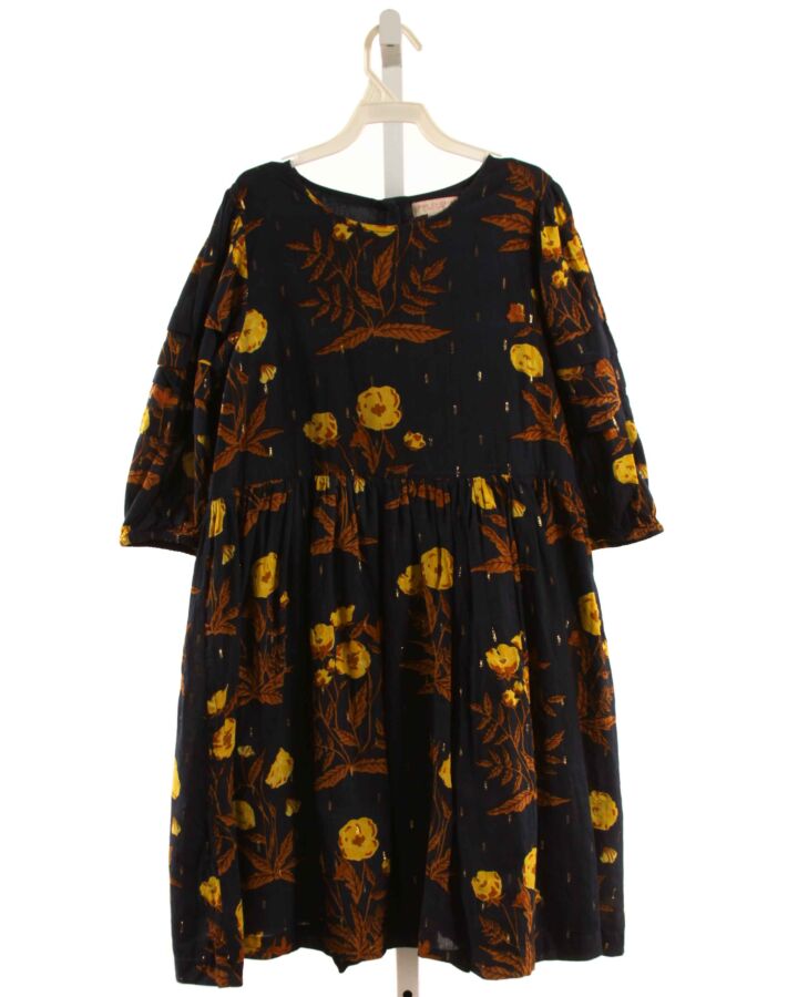 PINK CHICKEN  GOLD  FLORAL  DRESS