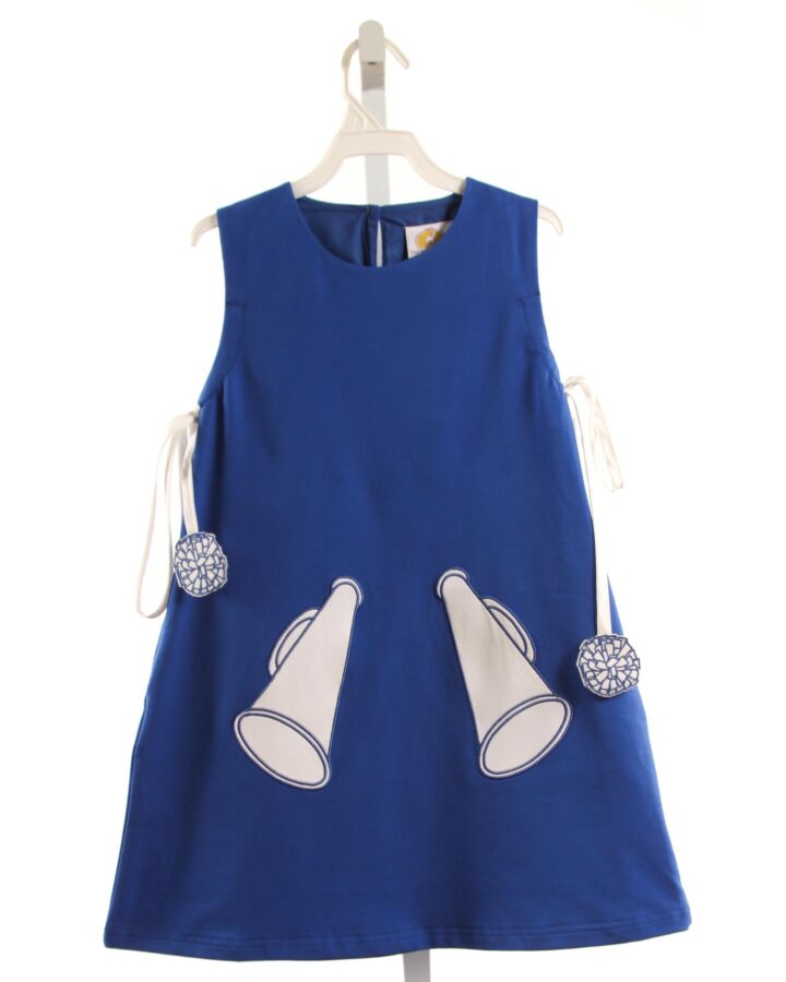 THE YELLOW LAMB  BLUE   APPLIQUED KNIT DRESS