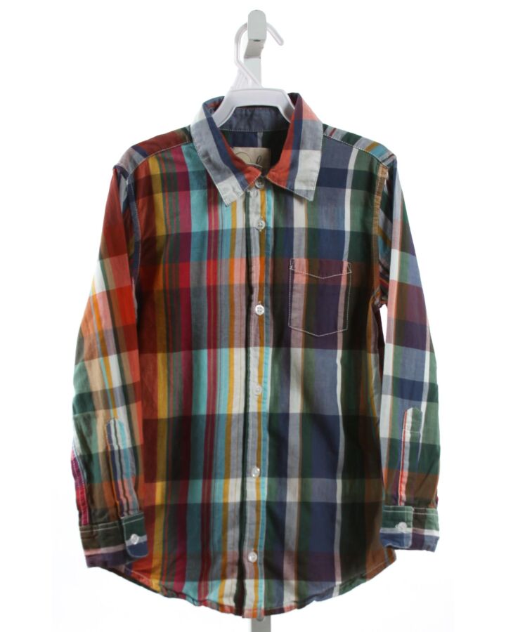 PEEK  MULTI-COLOR  PLAID  DRESS SHIRT