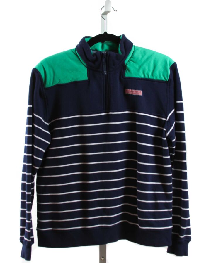 VINEYARD VINES  NAVY  STRIPED  PULLOVER